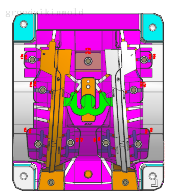 車のレンズ射出成形金型